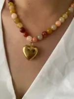 Natural Stones Beaded Necklace For Women - Image 2