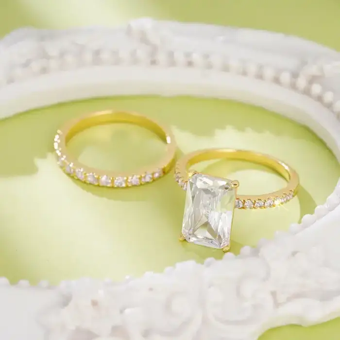 Classic Cubic Zirconia Rings For Women - Image 4