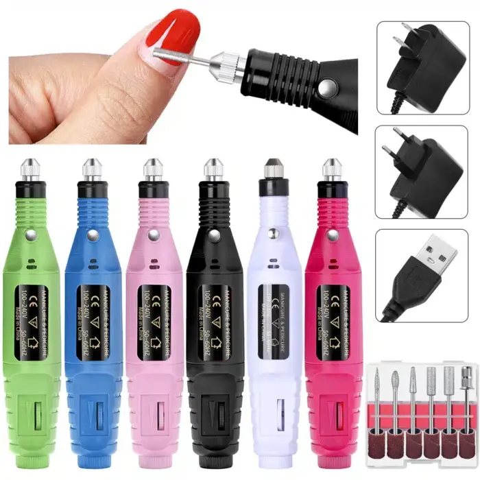 Portable Professional Electric Nail Drill Machine - Image 1