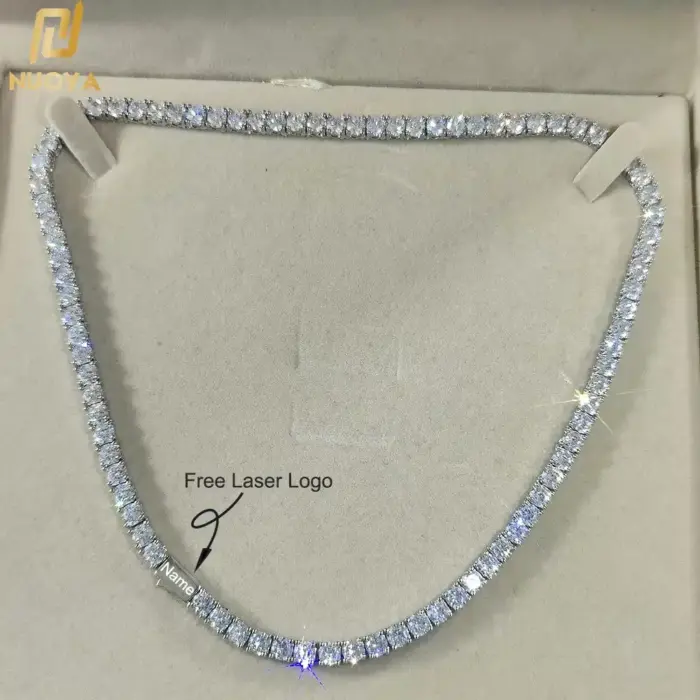 Cubic Zirconia Chain Necklace For Men - Image 2