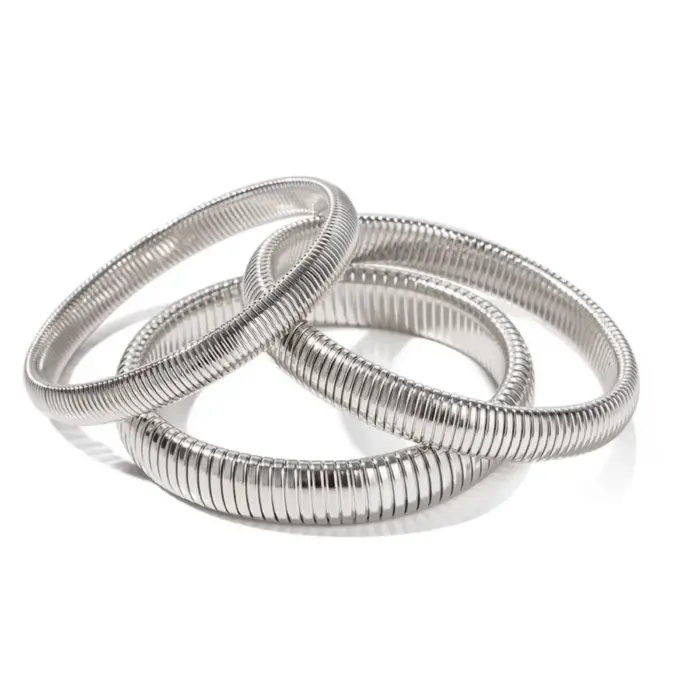 Stainless Steel Cuff Bracelet For Women - Image 4