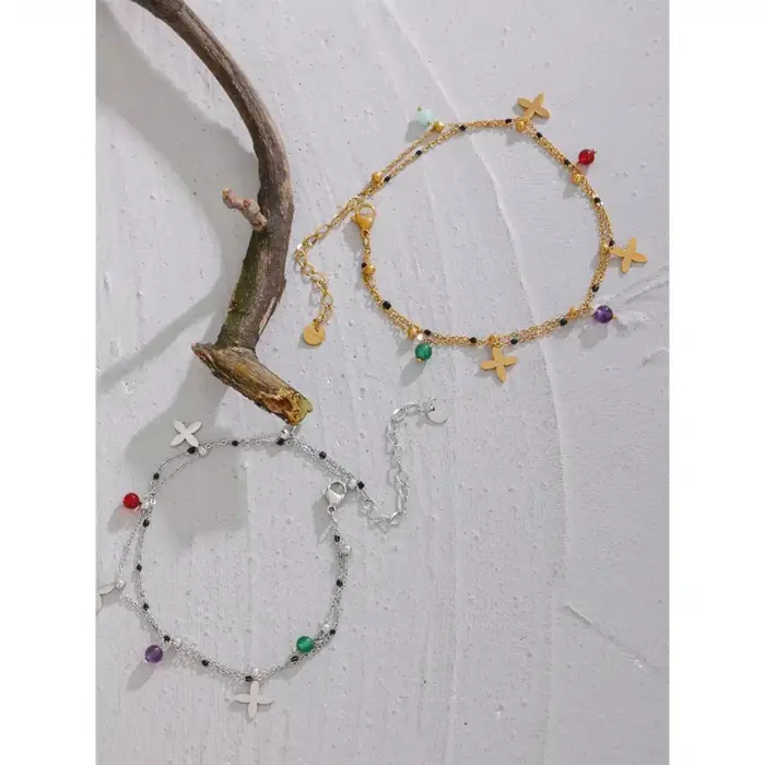 Natural Stones Anklet For Women - Image 3