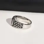 Square Stone Ring For Men - Image 5