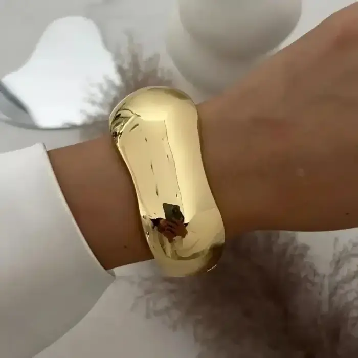 Chunky Metal Bangles For Women - Image 6