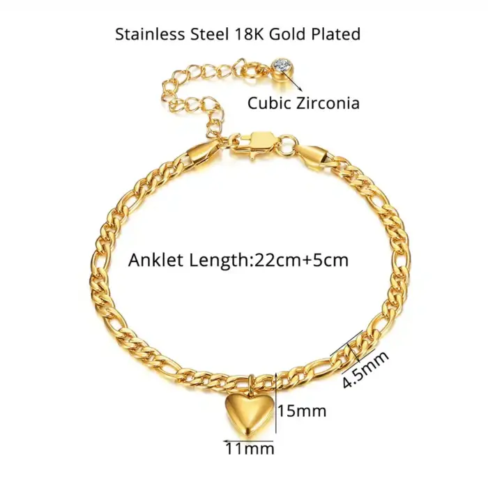 New Heart Anklet For Women - Image 3