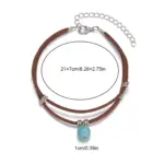 Boho Turquoise Bead Anklet For Women - Image 5