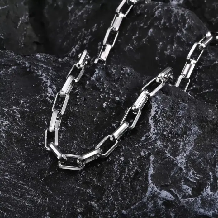 Square Chain Necklace For Men - Image 6