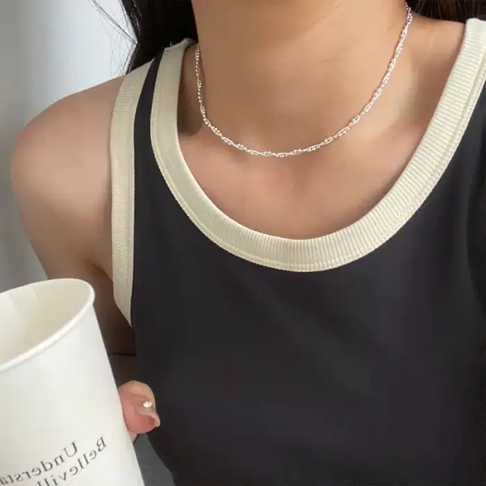 Double Layer Chain Necklace For Women - Image 4