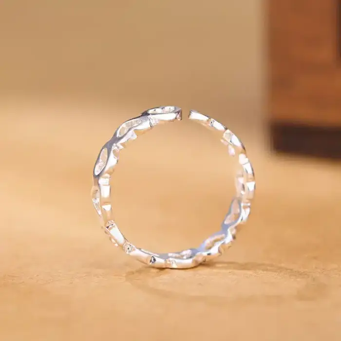 925 Sterling Silver Heart Rings For Women - Image 3