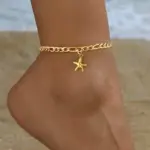 Stainless Steel Star Anklet For Women - Image 2
