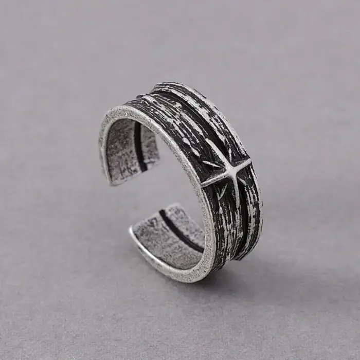 Retro Starry Night Ring For Men - Image 2