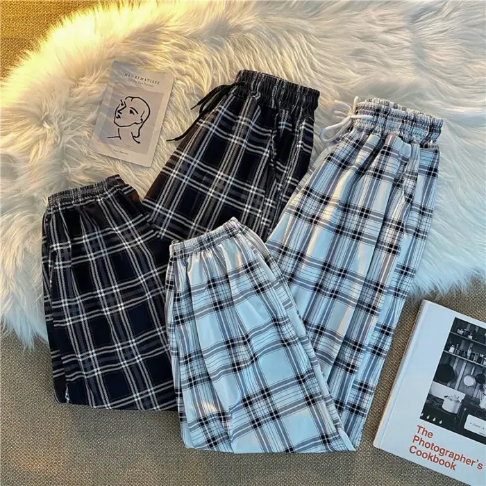 Comfortable Plaid Trousers For Women - Image 2