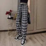 Comfortable Plaid Trousers For Women - Image 6
