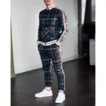 Casual Plaid Tracksuits For Men - Image 2