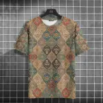 Vintage Round Neck T-Shirts For Men - Image 2