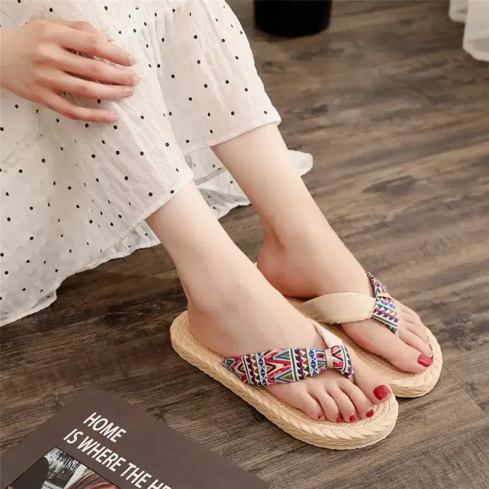 Vintage Summer Flat Sandals For Women - Image 3