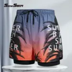 Double-layer Swim Shorts For Men - Image 6