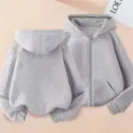 Casual Zipper Sweatshirts For Girls - Image 2