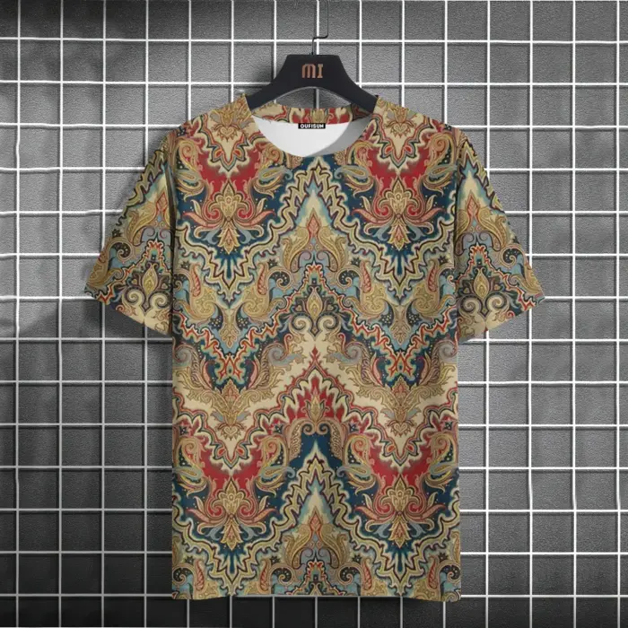 Vintage Round Neck T-Shirts For Men - Image 4