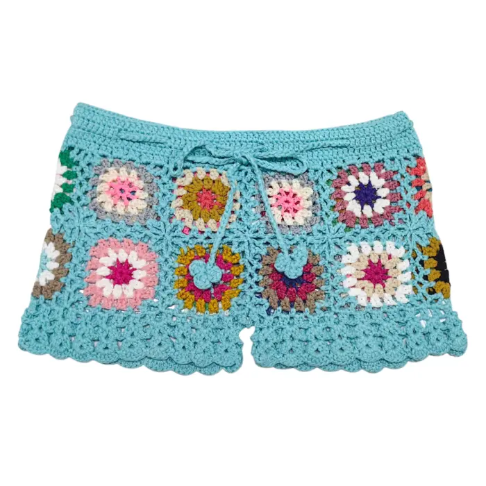 Casual Knit Crochet Shorts For Women - Image 6