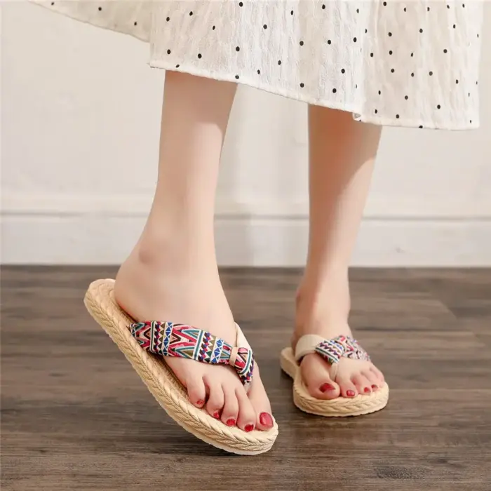 Vintage Summer Flat Sandals For Women - Image 1