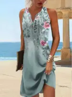 Bohemian V-Neck Dresses For Women - Image 6