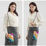 New Rainbow Stripes Crossbody Bag For Women - Image 5