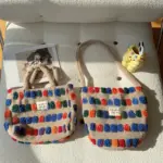 Coloured Dots Handbag For Women - Image 5