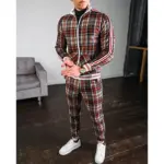 Casual Plaid Tracksuits For Men - Image 6