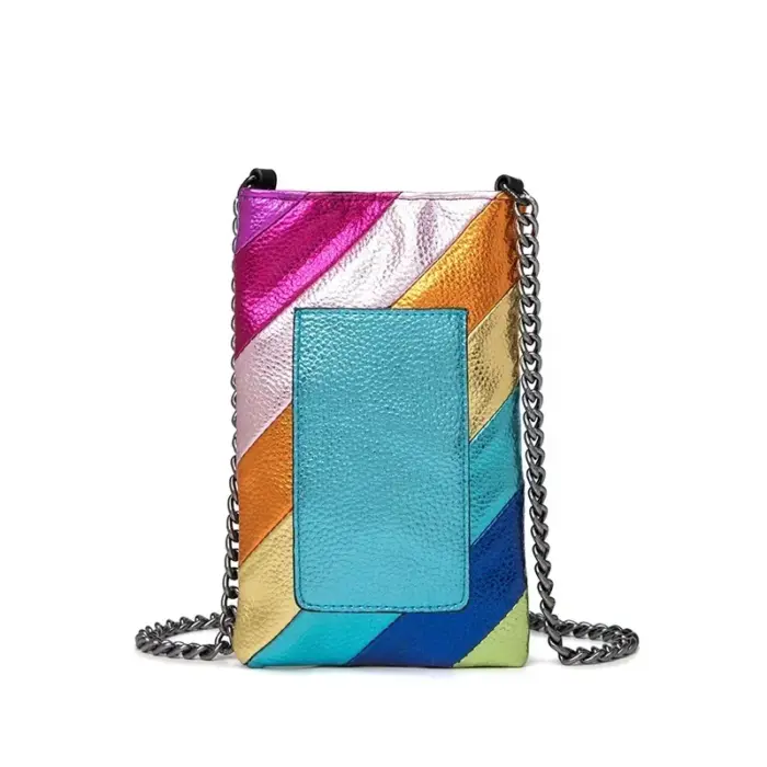 New Rainbow Stripes Crossbody Bag For Women - Image 3