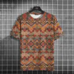 Vintage Round Neck T-Shirts For Men - Image 3