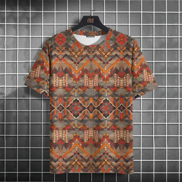 Vintage Round Neck T-Shirts For Men - Image 3