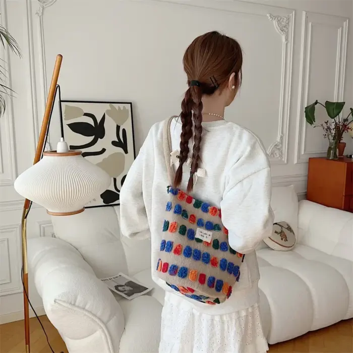 Coloured Dots Handbag For Women - Image 3