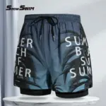 Double-layer Swim Shorts For Men - Image 5