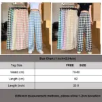 Plaid Oversized Trousers For Women - Image 6