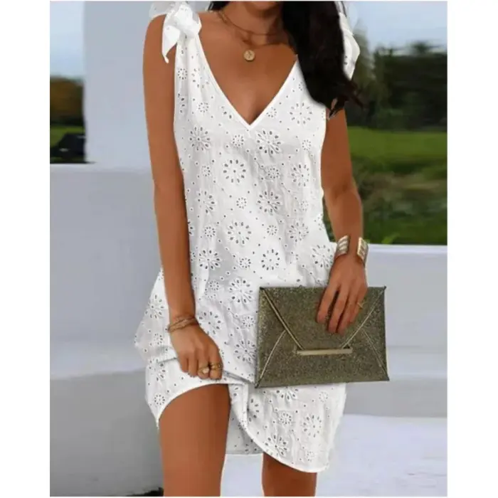 Elegant Sleeveless Summer Dress For Women - Image 6