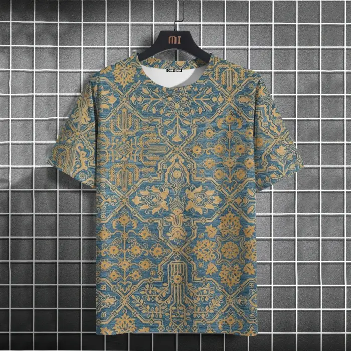Vintage Round Neck T-Shirts For Men - Image 1