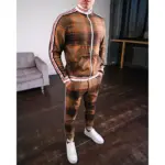 Casual Plaid Tracksuits For Men - Image 3