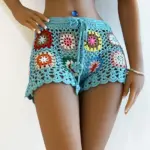 Casual Knit Crochet Shorts For Women - Image 5