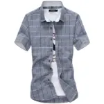 Cotton Plaid Shirts For Men Fashion