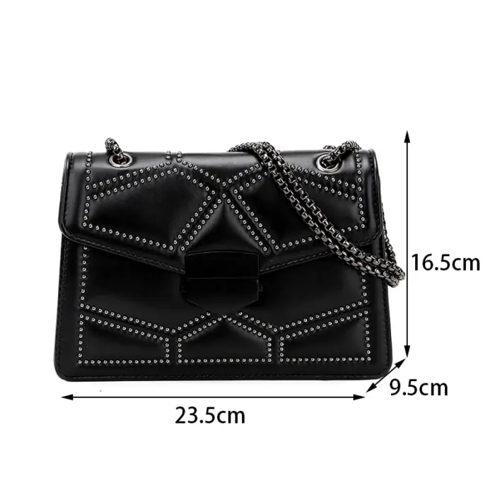 New Rivet Chain Shoulder Bags For Women - Image 6