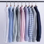 100% Cotton Oxford Striped Shirts For Men - Image 3