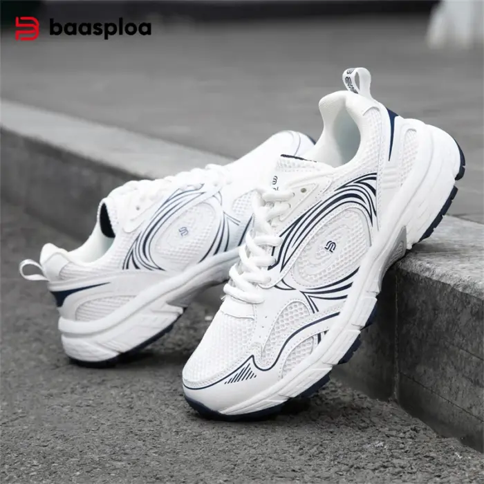 Breathable Lace-Up Trainers For Women - Image 1