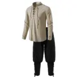 2Pcs Medieval Knight Costume Sets For Men