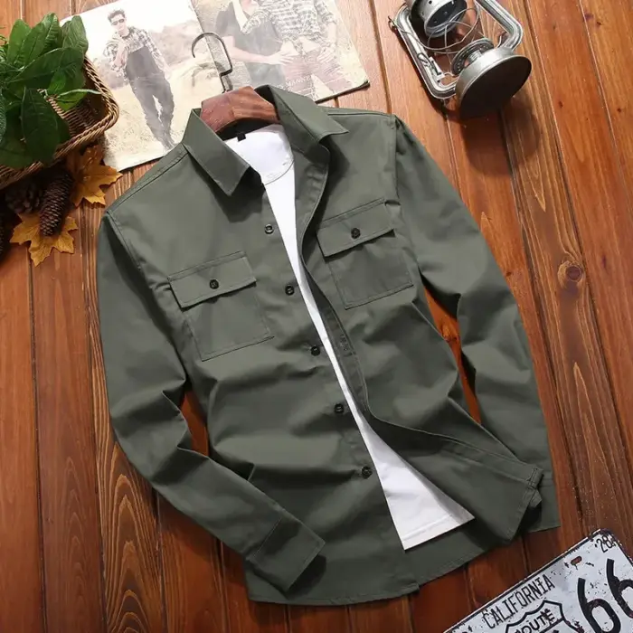 Casual Long Sleeve Shirts For Men - Image 2