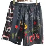 Color Letters Sports Shorts For Men - Image 3