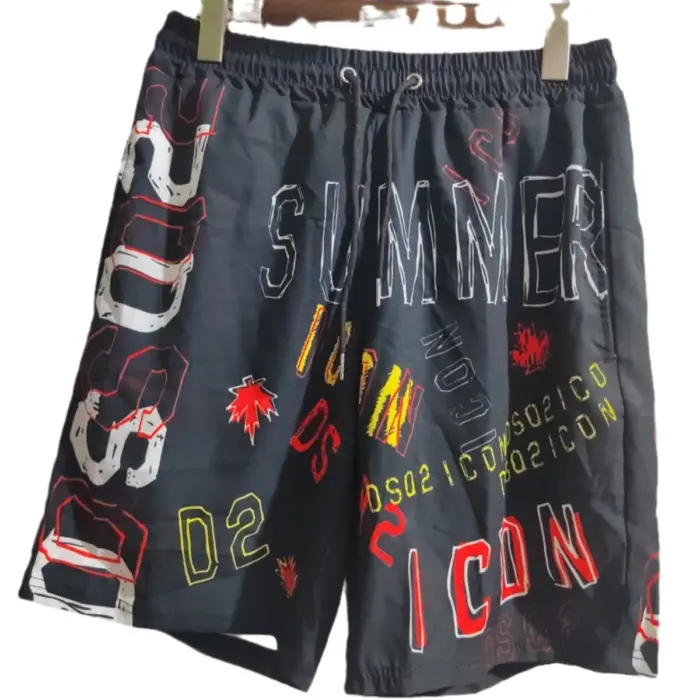 Color Letters Sports Shorts For Men - Image 3