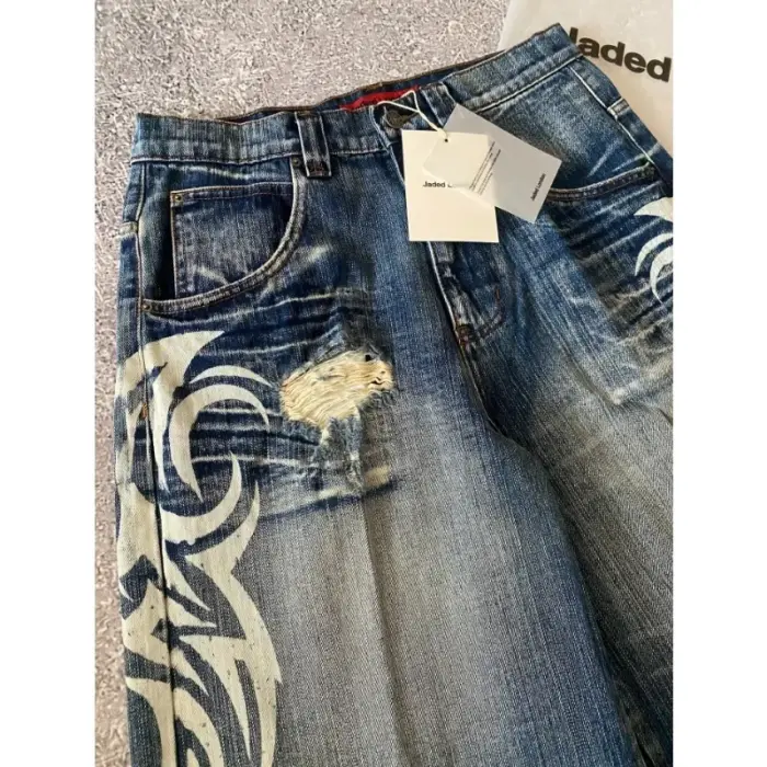 Casual Ripped Denim Shorts For Men - Image 3