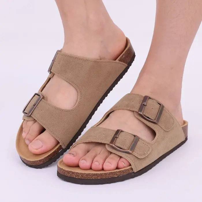 Casual Double Buckle Slippers For Women - Image 4