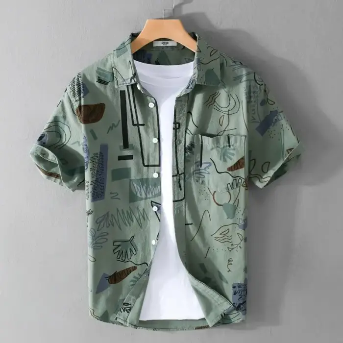 Summer Short-sleeved Shirt For Men - Image 4